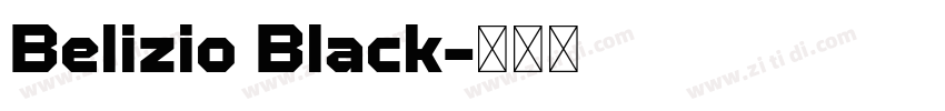 Belizio Black字体转换
